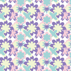 Floral seamless pattern.Beautiful flower collection of posters with roses, leaves, floral bouquets, flower compositions and notebook covers.