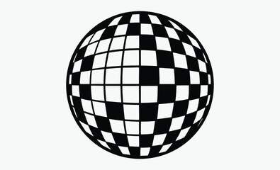 Disco Ball Silhouette Icon