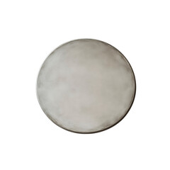 Abstract Circular Texture Neutral Tones on a Round Surface