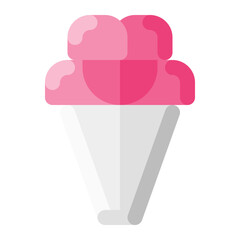 flowers bouquet colored icon