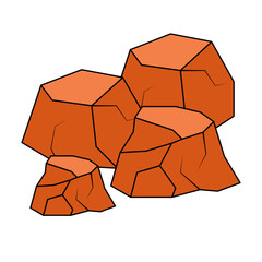 Stone Flat Illustration