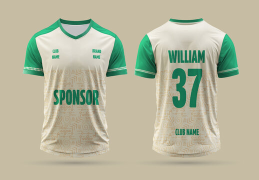 Bohemian And Tribal Themed Jersey Design Template