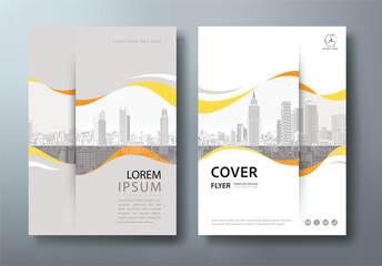 Annual report brochure flyer design template vector, Leaflet, presentation book cover templates, layout in A4 size