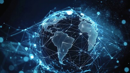 The role of futuristic polygonal shapes in modern technology design.