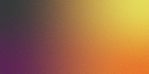 Abstract gradient with grainy texture featuring purple orange and yellow colors