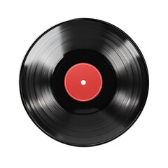 Obraz premium A nostalgic vinyl record evoking memories of classic melodies and vintage on transparent background