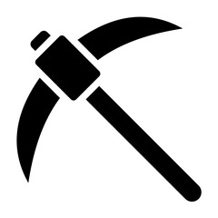 Pickaxe Line Icon Style