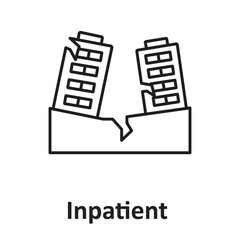 Inpatient :Vector Icon which can easily modify or edit