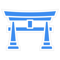 Torii Gate Icon Style