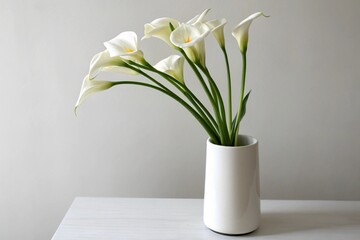 white lily in a vase