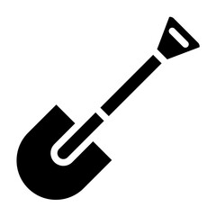 Shovel Line Icon Style
