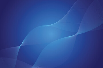 Abstract Blue Wave Background with Flowing Gradient Design