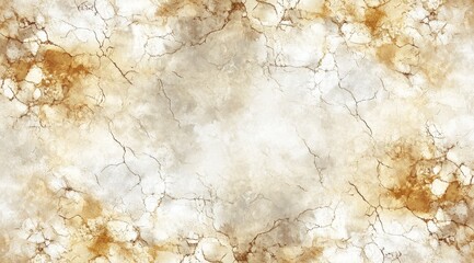 A high-resolution image depicting a seamless texture of light beige and brown marble with a network of thin, grey cracks, creating a mottled, aged appearance.  The center is slightly lighter