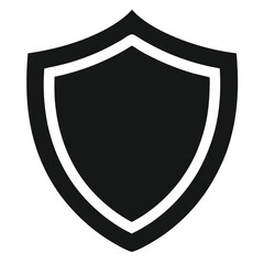 Solid Shield vector icon