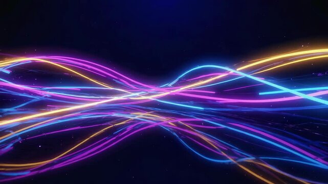 Color Pulse: Smooth Glowing Curves in Motion