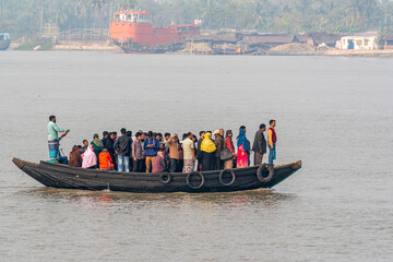 Ferry crossing at bangladesh