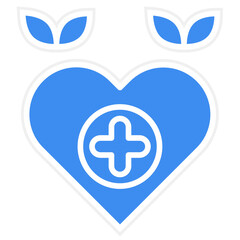 Fototapeta premium Health Kick Icon Style