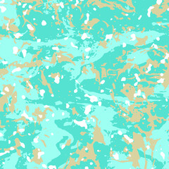 Abstract aqua green camouflage texture featuring pastel tones and flowing design, ideal for wallpaper, business ads, fishing camouflage, mobile covers, and modern textile pattern design.