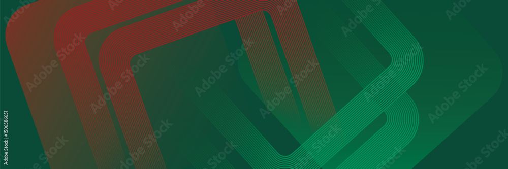 Wall mural geometric abstract background. red and green lines pattern. modern creative design.