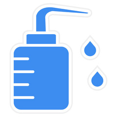 Obraz premium Wash Bottle Icon Style