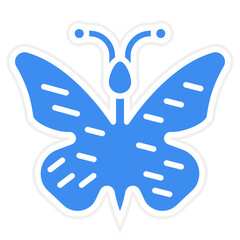 Fototapeta premium Butterfly Icon Style