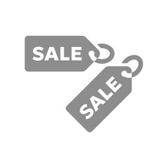 Sale and discount price tag. Simple vector icon.