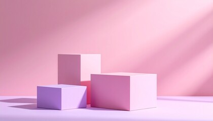 柔らかな光と影：ピンクとラベンダーのオブジェCustom AI Model