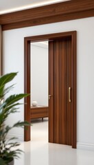 Modern Wooden Pocket Door Interior