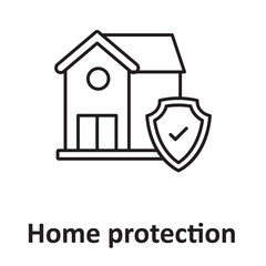 Home protection :Vector Icon which can easily modify or edit