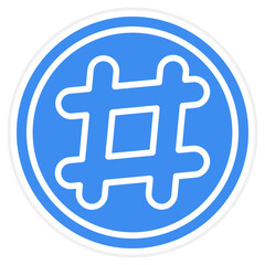 Hashtag Icon Style