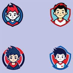 Sports & Gaming Boy Avatar Logo