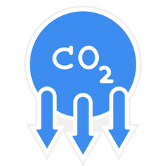 Reduce Co2 Emissions Icon Style