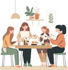 people in restaurant