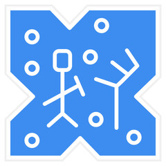 Cave Painting Icon Style