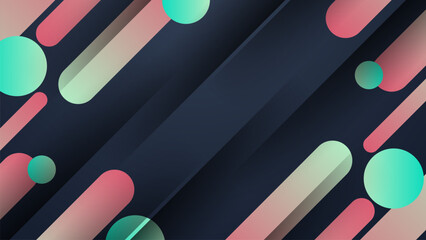 Geometric Abstract Gradient Vector Background