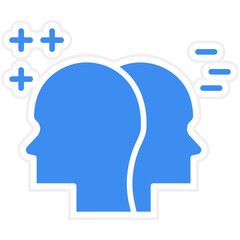 Bipolar Disorder Icon Style