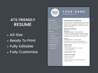 ATS Friendly Resume Template,ATS CV Formate,resume format forf  job application	