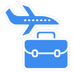 Business Travel Icon Style