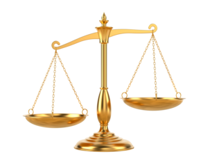 Scale on white background. Isolated 3D illustration