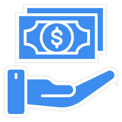 Loan Money Icon Style