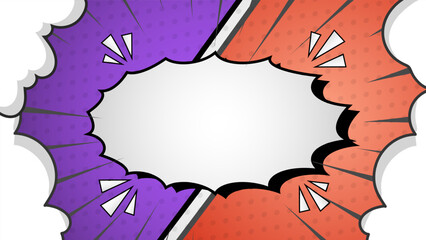 Flat comic style background Design