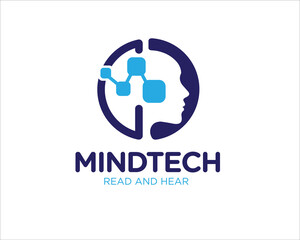 Mind Tech AI Education Logo Design