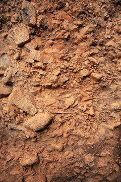 close up of compound rock structure