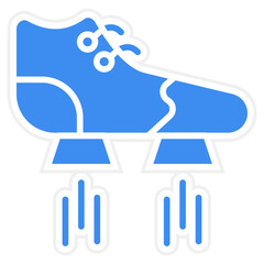 Flying Shoes Icon Style