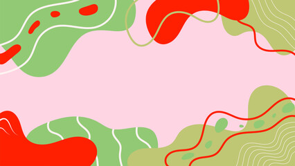 Hand Drawn Flat Vector Background