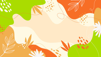 Hand Drawn Flat Vector Background