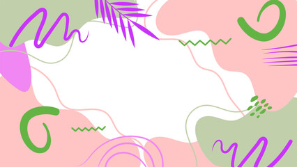 Hand Drawn Flat Vector Background