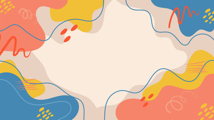 Hand Drawn Flat Vector Background