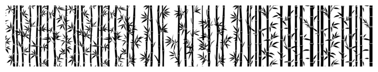 Obraz premium bamboo vertical stripes seamless pattern vector