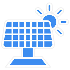 Solar panel Icon Style